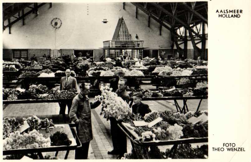 The flower auction in Aalsmeer in 1940