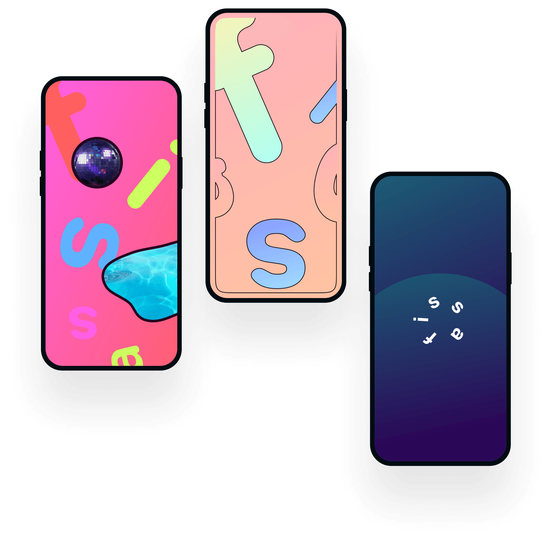 Three screens for e
